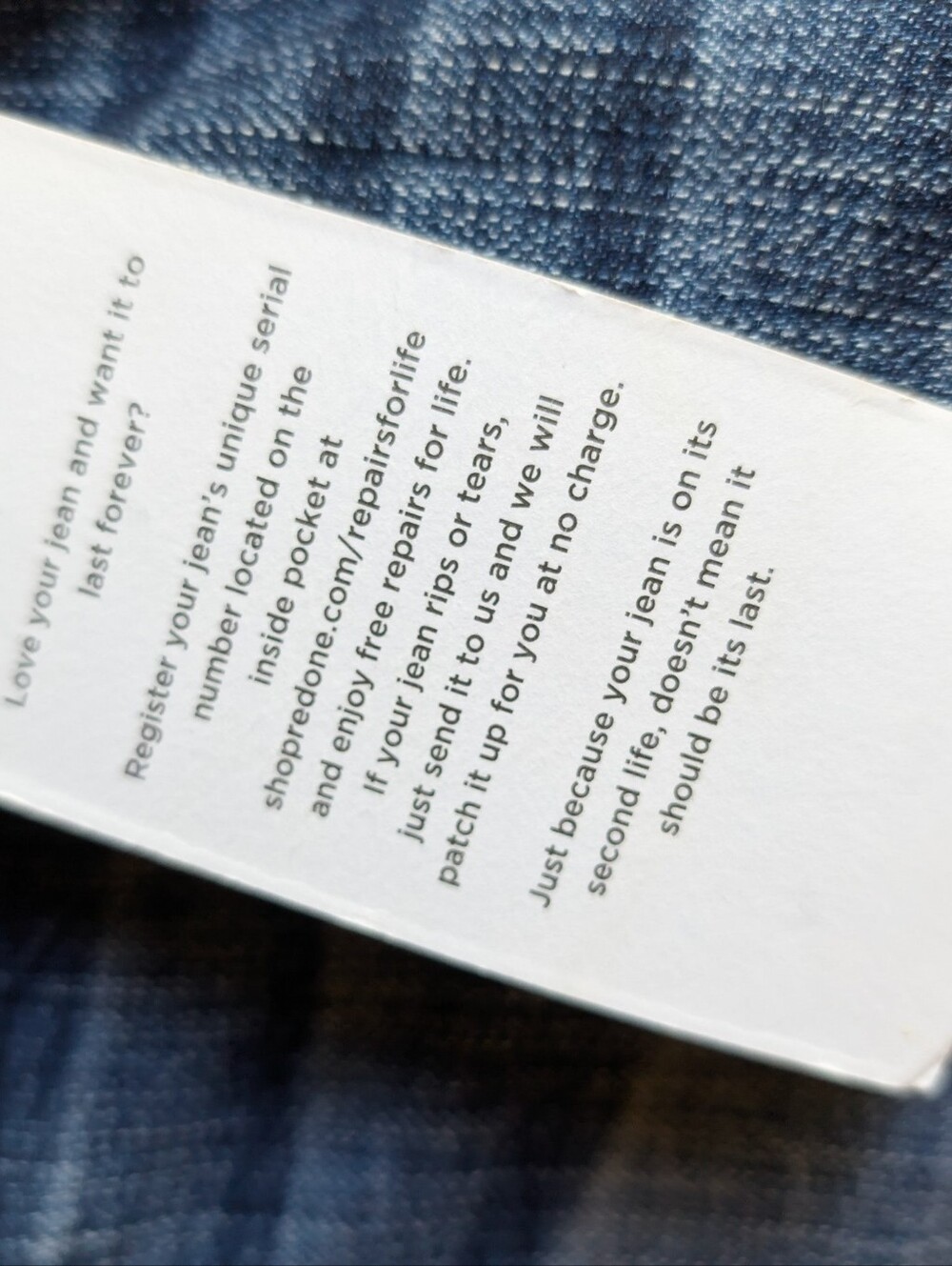 Re/Done 501 Levi's Buttonfly Staightl Dark Indigo Denim Jeans with White Patch - Picture 13 of 16